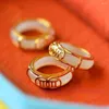 Anillos de racimo temperamento único retro chapado en oro regalo pareja cobre estilo chino anillo joyería de moda mujeres vintage