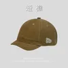 Bola Caps Men's Borda Curta Basenall Hat Soft Top Japonês Retro Edge Cap Trendy Marca Yuppie Inch Baseball