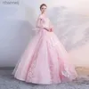 Urban Sexy Dresses Lace Appliques robes de soire Pink Bell sleeves Prom 2024 Princess Birthday Gown Evening Party yq240327