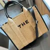 Designer Beach Bags Straw Bucket Bag Fashion Linen Large Totes For Woman Embroider Woven Shopping Bag Summer Handväskor Luxury Letter Pack Canvas Tote Bld243271