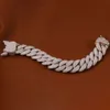 Iced Out Round Moissanite 10Kt 14Kt T Gold / Cuban Link Bracelet Designed For Men's Collections