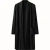 Vêtements ethniques Kimono Cardigan Hommes Trench Coat Plus Taille Vêtements d'extérieur Lâche Style chinois Long Mens Vintage Coupe-vent Casual Veste Dr Otewc