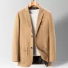 2024-Hoge Kwaliteit Blazer Mannen Britse Stijl Elegante Fi High-End Eenvoudige Casual Party Beste Man Jonge gentleman Jasje W5An #