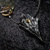 Pendant Necklaces The Original Designer With Same Black Dragon Scale 925 Sterling Silver Necklace Men's Handsome Hip-hop Trend Jewelry