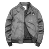 fall/winter Men's Suede Jacket Retro Everyday Street Commuter Zip Jacket Top 43X2#