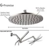 G-PROMISE WSZYSTKIE Metalowa podwójna kombinacja głowicy 8-calowa (około 20,3 cm) głowa, ręczny patyk gładki 3-kierunkowy sprzęt kierowniczy | z regulowanym przedłużaczem - uaktualniono