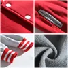 Logo personnalisé GRIS SLEEVE Plain Femmes Équipe Uniforme Manteau College Baseball Veste Pour Hommes Vert Orange Marine Jaune Bleu Maro Rouge J87o #