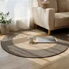 Carpets Japanese Style Woven Carpet Jute Round Floor Mat Simple Coffee Table Mats Bedroom Living Room Sofa Rugs