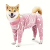 New Winter Pamas for Pets, Jumpsuit, Home Clothes, Anti-shedding Pamas, Dog Warm and Soothing Clothing