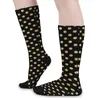 Frauen Socken Gold Dot Elegante Polka Dots Freizeit Strümpfe Herbst Rutschfeste Mädchen Qualität Muster Outdoor Sport