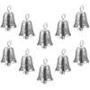 Party Supplies 10 Pcs Bell Pendant Xmas Decoration Ring Chime DIY Jewelry Accessories Crafting Bells Necklace Charms For Making Decorate