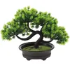 Dekorativa blommor välkomna tallblomma krukväxter växt hem bonsai dekor falska gäst-hjärna realistiska