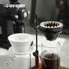 MHW-3Bomber Ceramic Coffee Filter Cup Manual Brew Filter Cup med 3 hål papperskotte Handbryggverktyg Hem Barista Tillbehör 240313