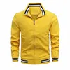 Hommes Pardessus Nouvelle Arrivée Printemps Automne Sportswear Hommes Casual Solide Fi Slim Bomber Veste Baseball Vestes Veste Homme Top l4hy #