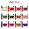 Lipglans olika färger långvarig vattentät sammet läppstift pigmenterad läppsmink för tjej och kvinnor
