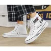 Casual Shoes Men High Top Breathable Canvas Student Board Comfortable Sneakers Fashion Man