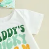 Clothing Sets CitgeeSummer St. Patrick's Day Infant Baby Girls Outfits Short Sleeve Romper Skirt Shorts Headband Set Clothes
