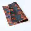 Bow Ties Man Portable Floral Pattern Handkufe Pocket Square 24x24cm Hanky