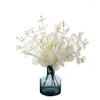 Dekorativa blommor eukalyptus pengar blad imitation blommor hem dekoration bröllop handhållen rosvägg vit huvud konstgjord mw85506
