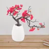 Dekorative Blumen Künstliche Pflaume Topfpflanze Vase Simulation Blüte Bonsai Gefälschte Ornament Blume Haushalt Kleine Kunststoff Mutter