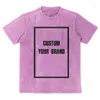 Men's Suits A1032 TIDESHEC HipHop T Shirt Streetwear DTG Custom Graphics Cotton Men Oversize Harajuku Vintage Short Sleeves