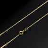 Chains Pure Au750 18K Yellow Gold Chain Women Perfect Thin O Link Necklace 16-24inch