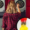 Darts 12 Pieces Set Professional Magnetic Darts Indoor Game Reusable Waterproof Safety Replacement Darts Two-Sided Dartboard 24327