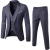 terno Wedding Suits for Men 3 Pieces New Black Elegant Suits+Pants Brand Slim Fit Single Butt Party Formal Busin Dr Suit Q3kJ#