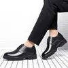 Casual Shoes Heighten 8/10CM Man Platform High Heel Black Dress Formal Office Leather For Men Elegant Business Elevator