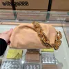 Bottegvenetas Pouch Handbags Designer Cloud Bag Chain Hand Thick Small Underarm Genuine Leather 32j1