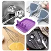 Kitchen Storage Fork And Spoon Holder Rack Shelf Organizer Non-slip Spoons Pad Utensil Multifunction Gadget For Pan