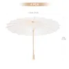 웨딩 신부 샤워 파티 장식 댄스 소품을위한 umbrellas 흰색 빈 종이 DIY 그림 장식 파라솔 PO Prop 4PCS