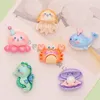 Dekoracyjne figurki 10-paku słodkie żywice Mini Sea Animal Series Flat Back Creative Cartoon Decoration Room Home