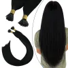 Kits d'extension de cheveux Extensions Ugeat I Tip pré-collé Remy Fusion 1424 pouces 40G/80G bâton droit produits de livraison directe Otds8