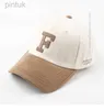 Ball Caps Geborduurde Letter Grote F Casual Alle Bijpassende Baseball Cap Japanse Brede Rand Plus-Sized Kleur Bijpassende Pet voor Dames 24327