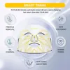 Lichttherapie, flexibles Silikon, 4-Farben-Hautverjüngungstherapie, Photonen-Gesichtsmaske, Anti-Aging-Hautstraffung, Falten, LED-Maske