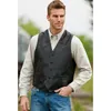 Gilet da uomo Hip Hop Street Abito allentato Colletto Gilet con scollo a V 5 Butts Giacca casual in tinta unita m6yG #