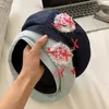 Berets Womens Liebe Herz Muster Denim Hut Japanischen Stil Süße Runde Top Hüte Mädchen Mode Künstler Maler Caps PO Prop
