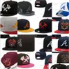 Ball Caps 29 Colors Mens Baseball Snapback Hats Classic All Teams Flowers Black Navy Blue Hip Hop Atlanta Sport Letter A Adjustable Ch Otlyu