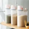 Lagringsflaskor kök hushålls dygd korntank bärbar förseglad låda för leveranser hem