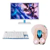 Pads New Creative Cartoon Anime 3D Sexy Chest Silicone Mouse Pad Wrist Rest Support Mice Mat Super Soft B2RC