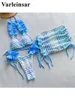 Kvinnors badkläder med kjol viftade rufsade frilled bikini kvinnliga baddräkt kvinnor tredelar set bather baddräkt simning v5235sw