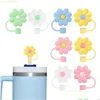 Maniglia per bicchieri St Topper Bere Er Cup Accessori Sile Tips Riutilizzabili 8 pezzi antipolvere per camminare Cam Drop Delivery Home Garden Ki Dh5Rk