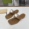 Fashionable summer women sandals casual and comfortable flip flops designer dress neutral beach flat shoes