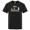 Verão Cott Men T Shirt Criativo droids Impresso T-Shirt Robot camisa Menino Novidade Casual Manga Curta Fi Respirável Tshirt T5Nw #