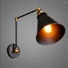 Wall Lamp Industrial Style Double-Section Creative Iron Mirror Front Bedside Net Cafe Bar Counter Restaurant