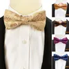 Boogbladen mannen bowknot kraag decoratieve bowtie cravat stropdas nek accessoires trendy verstelbare prachtige unieke mode