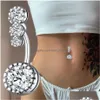 Navelklockknapp ringer Titanium Belly Piercing Y Spiral Membran