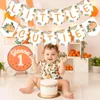 Dekoracja imprezy Mała ślicznotka Banner Orange Garland Citrus Temat Baby Shower Birthday Decor Decor Tangerine Fruit Materpies