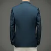 Mens Spring Single Layer Fi Striped Casual Classic Blazer Jackets 2022 Ny manlig bästa kvalitet Busin Slim Fit Suit Coats 60ln#